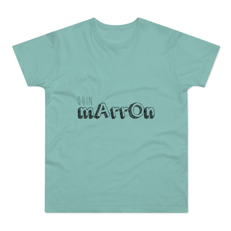 Camiseta hombre punto liso - Verde menta - Camiseta «Quin marrón»