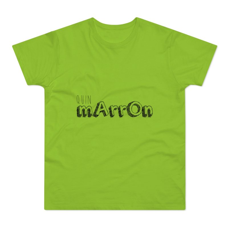 Camiseta hombre punto liso - Verde orquidea - Camiseta «Quin marrón»