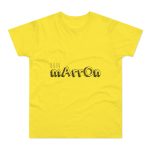 Camiseta hombre punto liso - Amarillo solar - Camiseta «Quin marrón»