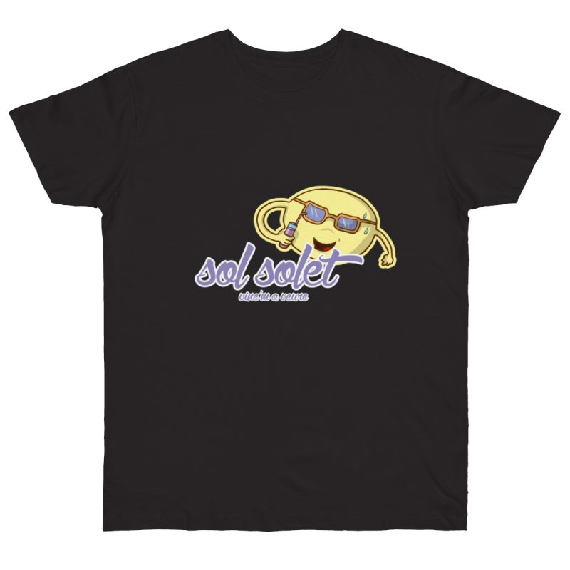 Camiseta punto liso - Negro - Camiseta Sol solet, vine’m a veure Camiseta punto liso - Negro - Camiseta Sol solet, vine’m a veure