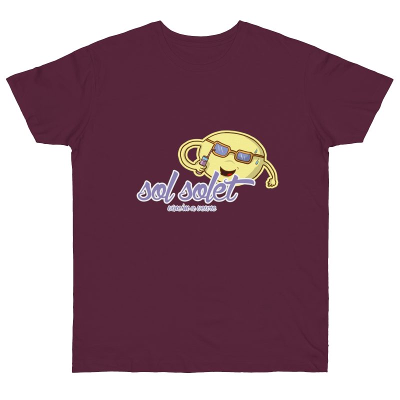 Camiseta punto liso - Burdeos - Camiseta Sol solet, vine’m a veure