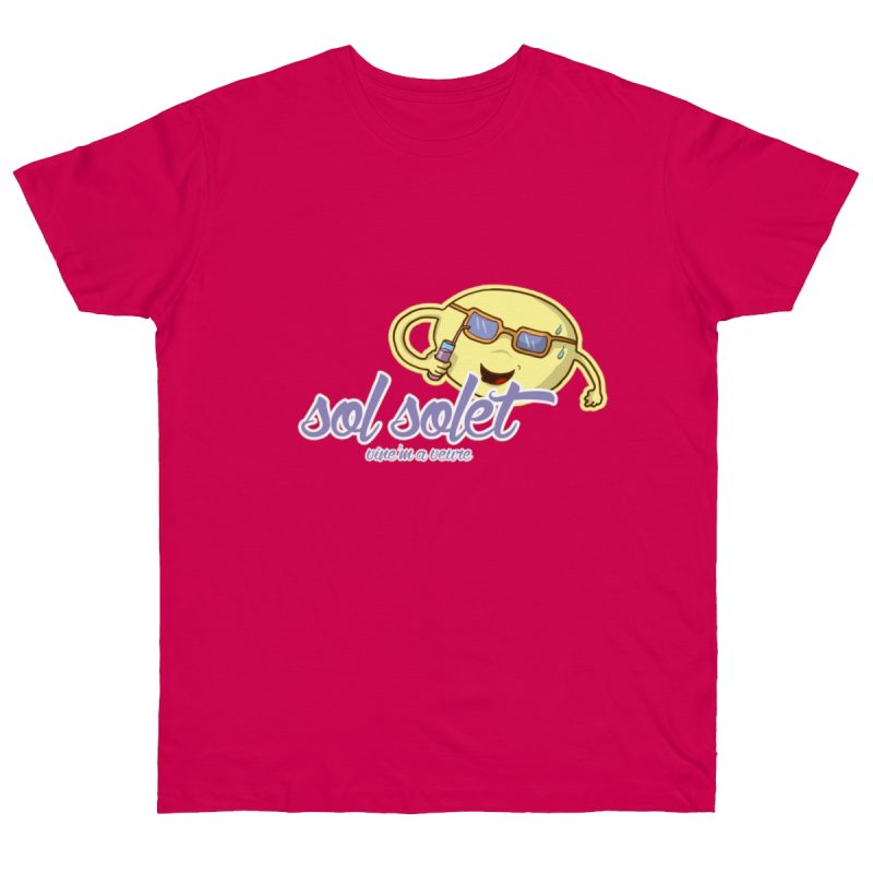 Camiseta punto liso - Fucsia - Camiseta Sol solet, vine’m a veure