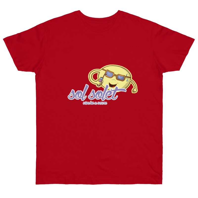 Camiseta punto liso - Rojo - Camiseta Sol solet, vine’m a veure