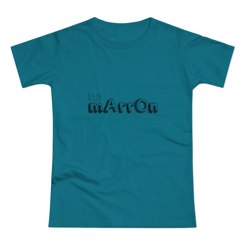 Camiseta mujer punto liso - Azul diva - Camiseta «Quin marrón»
