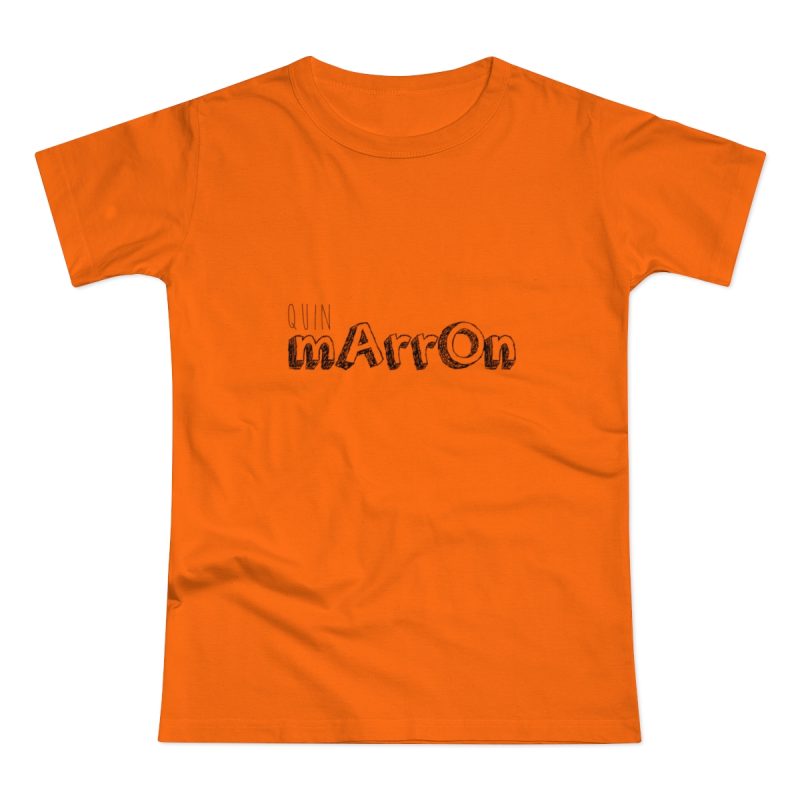 Camiseta mujer punto liso - Naranja - Camiseta «Quin marrón»