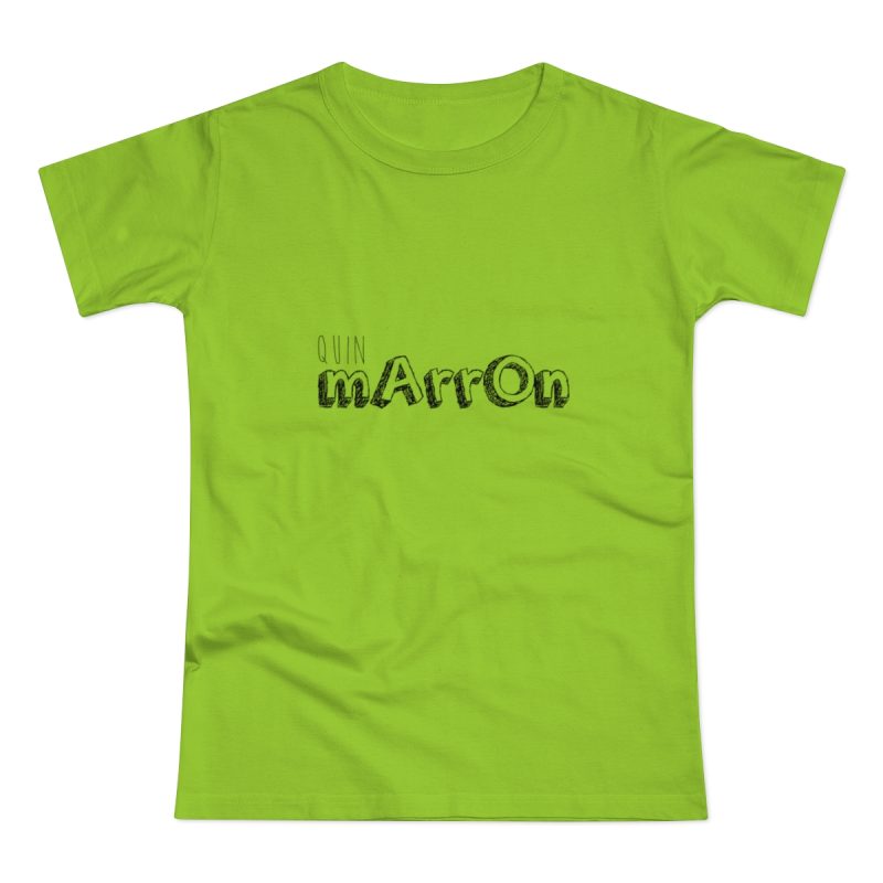 Camiseta mujer punto liso - Verde orquidea - Camiseta «Quin marrón»