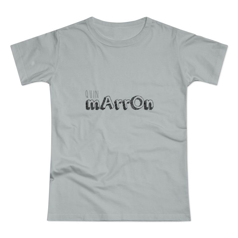 Camiseta mujer punto liso - Gris Pacifico - Camiseta «Quin marrón»
