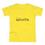 Camiseta mujer punto liso - Amarillo solar - Camiseta «Quin marrón»