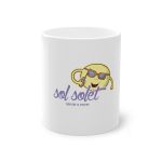 Taza estandar 325 ml - Blanco - Camiseta Sol solet, vine’m a veure