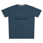 Camiseta hombre corte moderno - Azul vaquero - Camiseta «Quin marrón» Camiseta hombre corte moderno - Azul vaquero - Camiseta «Quin marrón»