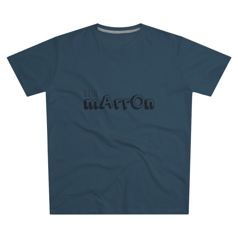Camiseta hombre corte moderno - Azul vaquero - Camiseta «Quin marrón»