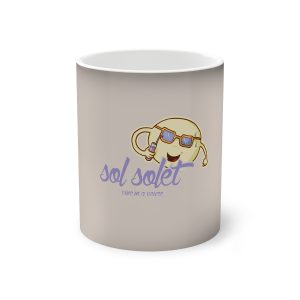 Taza magica que cambia de color - Negro - Camiseta Sol solet, vine’m a veure
