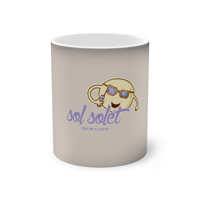 Taza magica que cambia de color - Negro - Camiseta Sol solet, vine’m a veure Taza magica que cambia de color - Negro - Camiseta Sol solet, vine’m a veure