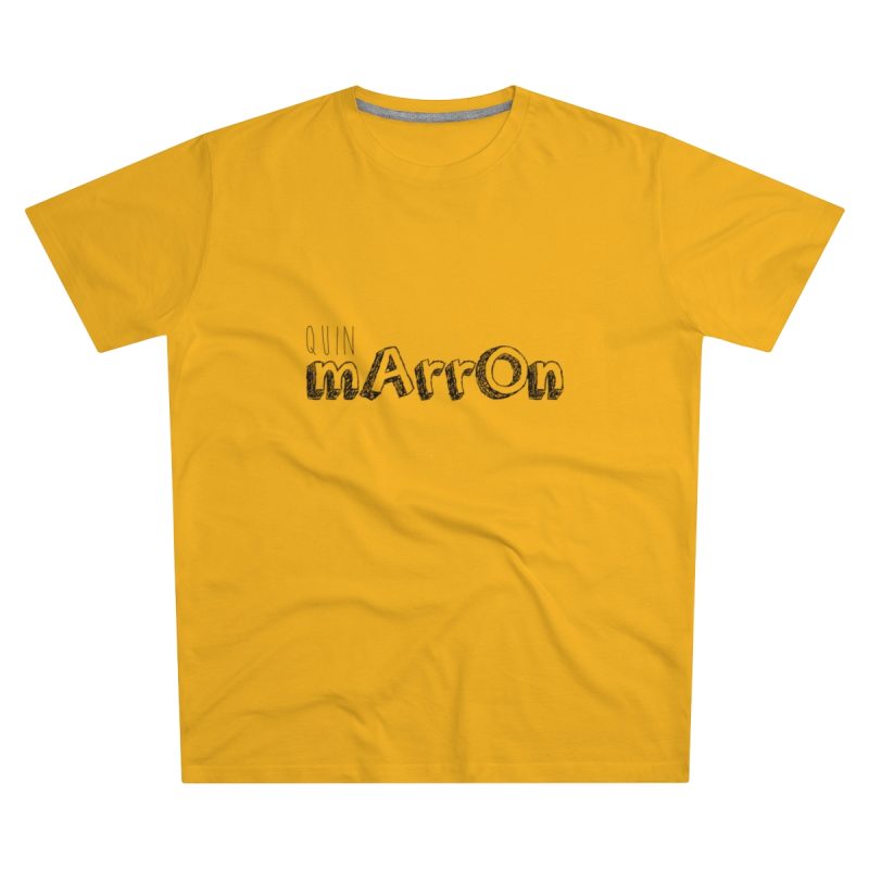 Camiseta hombre corte moderno - Amarillo girasol - Camiseta «Quin marrón»