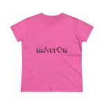 Camiseta mujer algodon medio - Rosa azalea - Camiseta «Quin marrón»