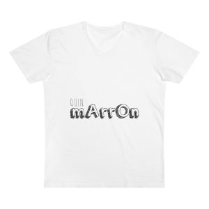 Camiseta hombre cuello de pico Presenter - Blanco - Camiseta «Quin marrón»
