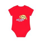 Body bebe manga corta organico - Rojo - Camiseta Sol solet, vine’m a veure