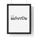 Poster enmarcado vertical - Negro - Camiseta «Quin marrón» Poster enmarcado vertical - Negro - Camiseta «Quin marrón»