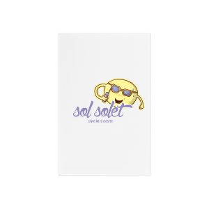 Cartel de metacrilato con soporte - Camiseta Sol solet, vine’m a veure