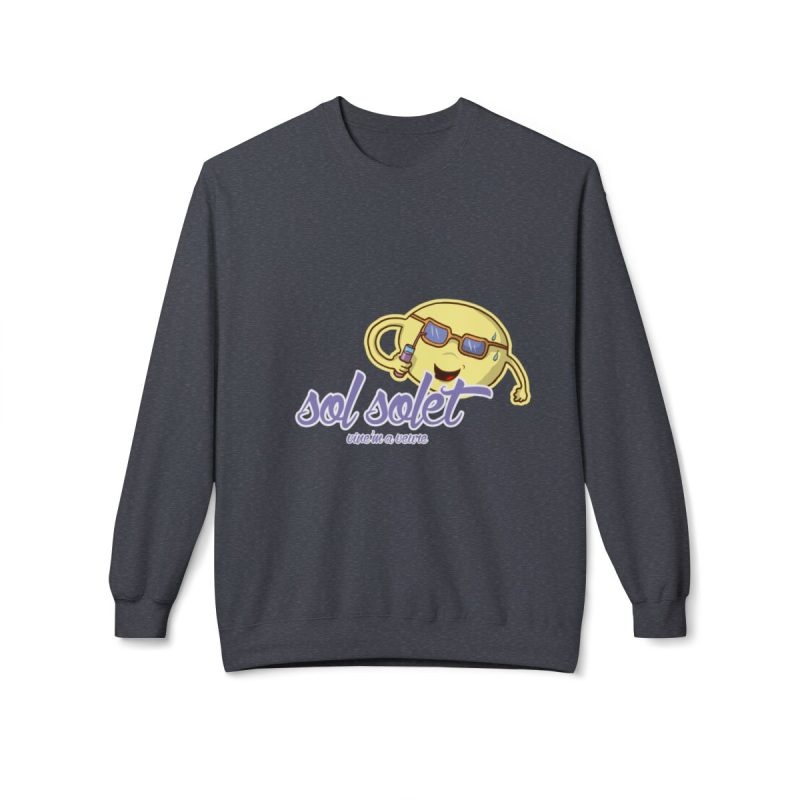 Sudadera Softstyle cuello redondo - Gris jaspeado oscuro - Camiseta Sol solet, vine’m a veure