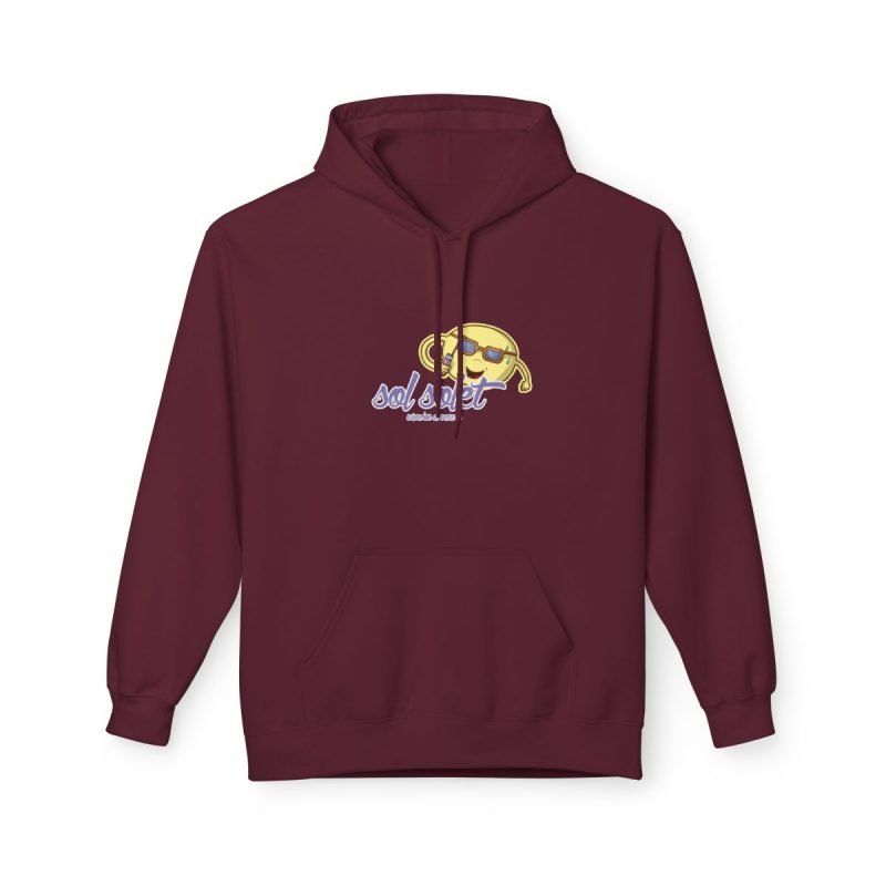 Sudadera Softstyle con capucha - Granate - Camiseta Sol solet, vine’m a veure
