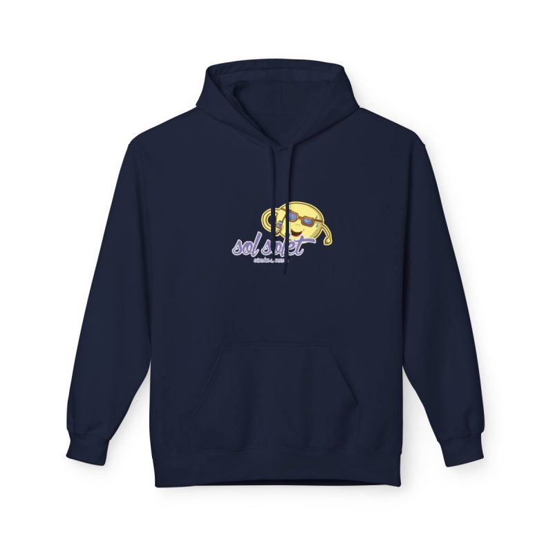 Sudadera Softstyle con capucha - Azul marino - Camiseta Sol solet, vine’m a veure