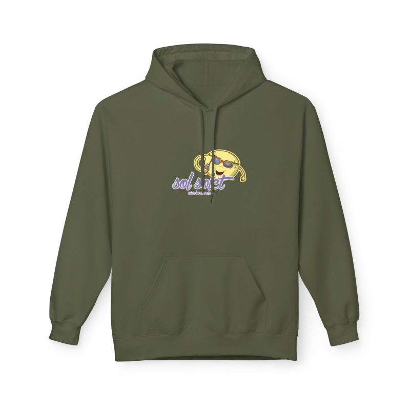 Sudadera Softstyle con capucha - Verde militar - Camiseta Sol solet, vine’m a veure