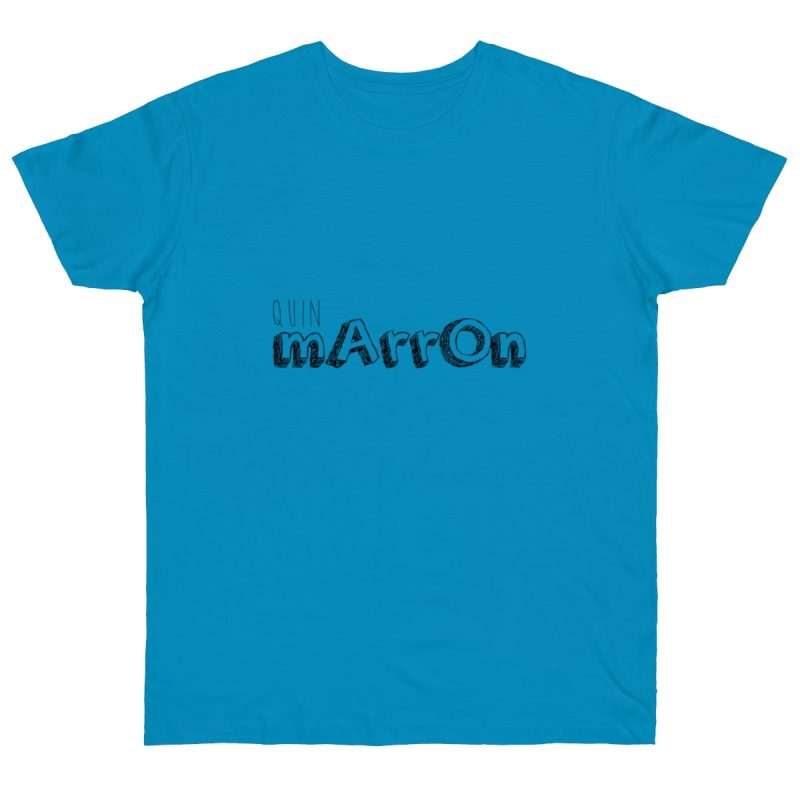 Camiseta punto liso - Azul atolon - Camiseta «Quin marrón»