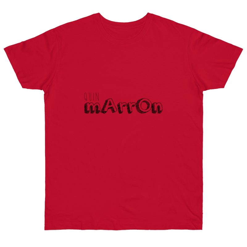 Camiseta punto liso - Rojo profundo - Camiseta «Quin marrón»