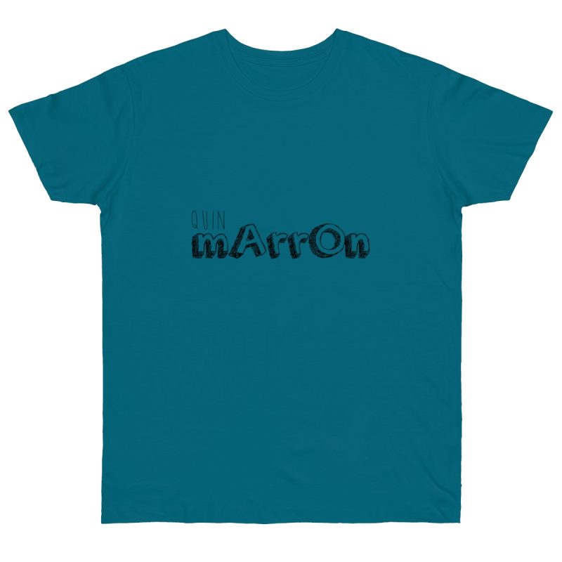 Camiseta punto liso - Azul diva - Camiseta «Quin marrón»