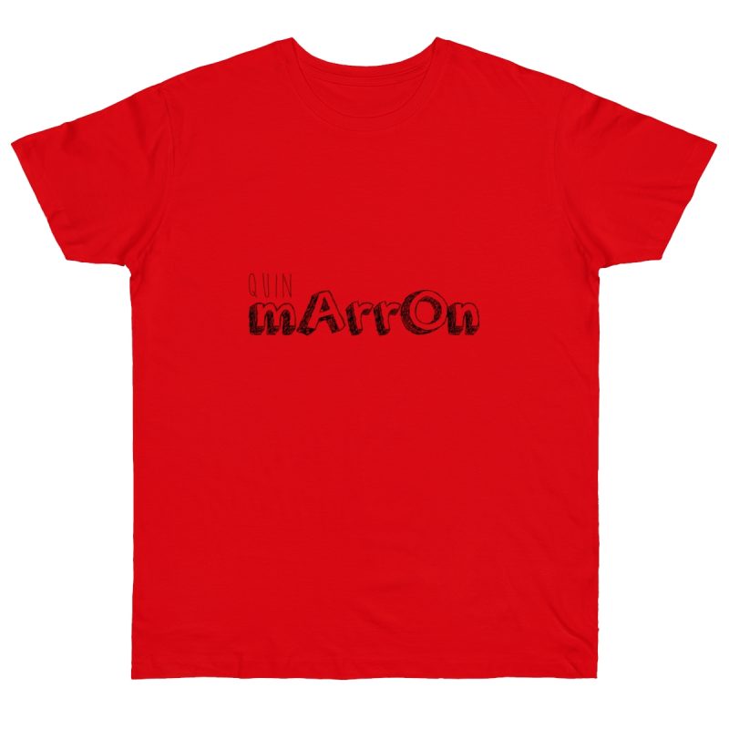 Camiseta punto liso - Rojo fuego - Camiseta «Quin marrón»