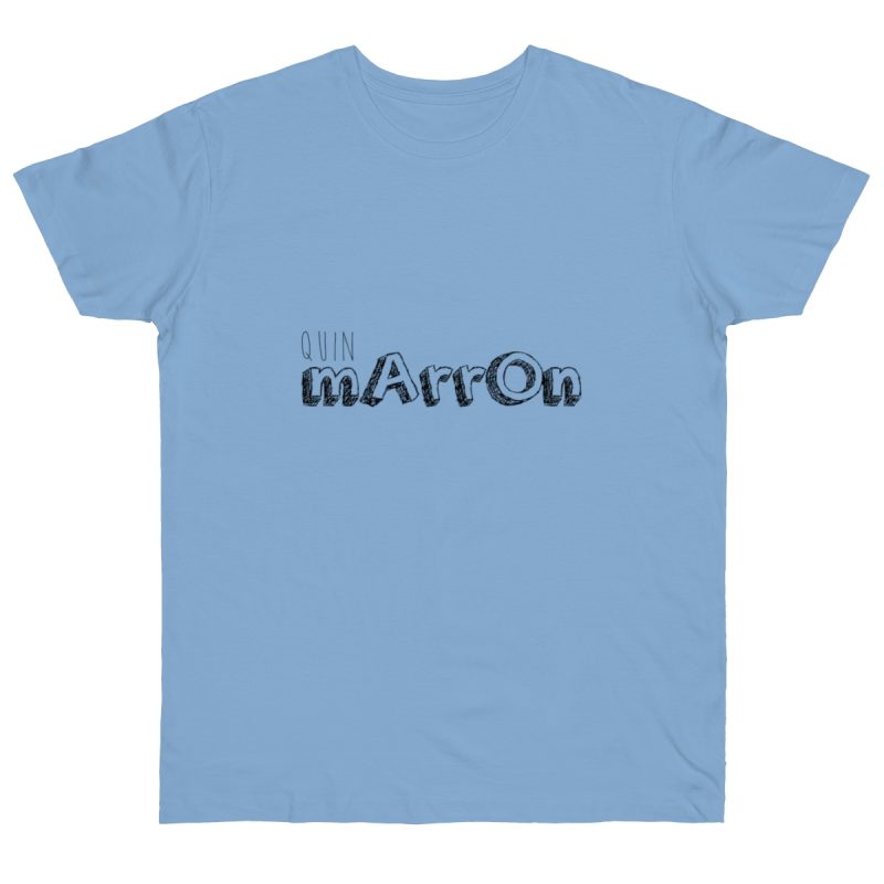Camiseta punto liso - Azul cielo - Camiseta «Quin marrón»