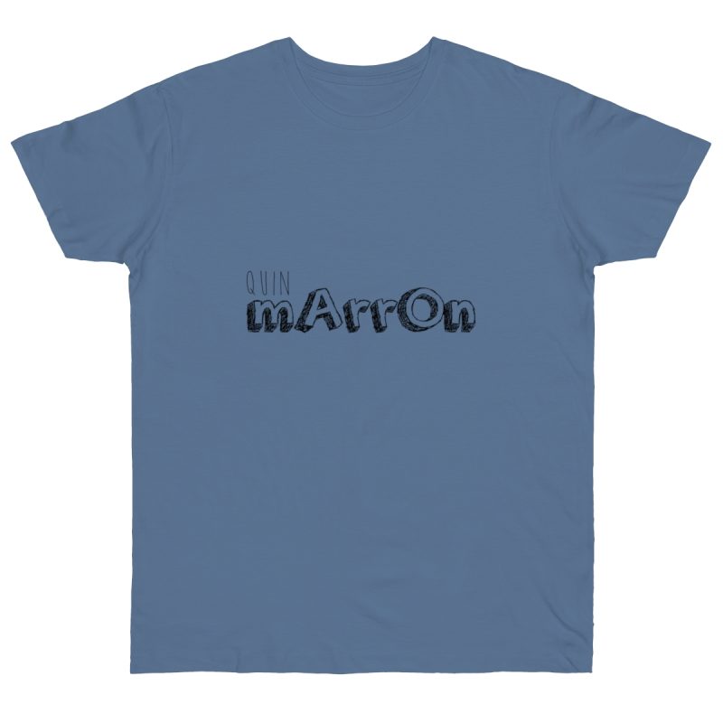 Camiseta punto liso - Azul vaquero - Camiseta «Quin marrón»