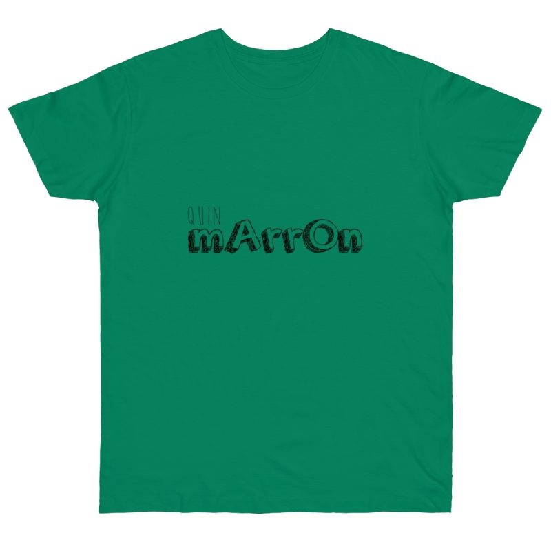 Camiseta punto liso - Verde Kelly - Camiseta «Quin marrón»