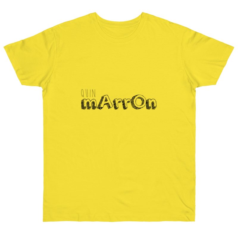 Camiseta punto liso - Amarillo solar - Camiseta «Quin marrón»