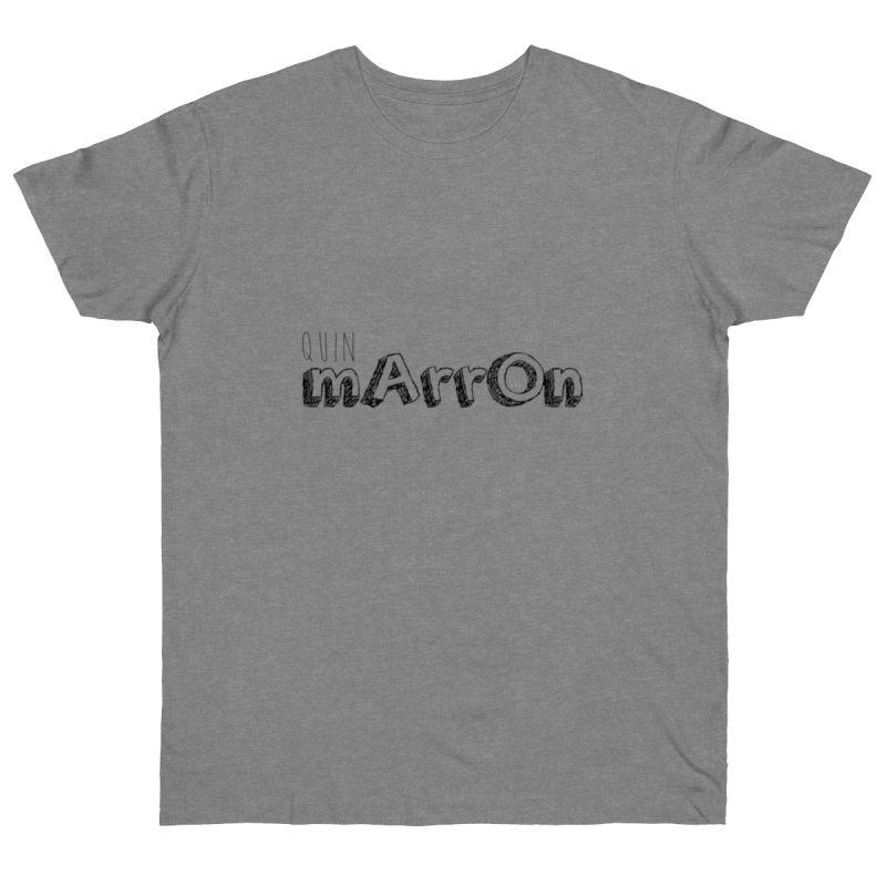 Camiseta punto liso - Gris deportivo jaspeado - Camiseta «Quin marrón»
