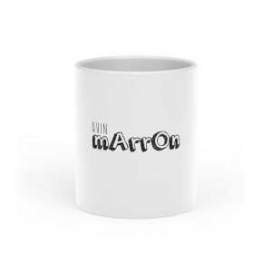 Taza con asa de corazon - Blanco - Camiseta «Quin marrón»