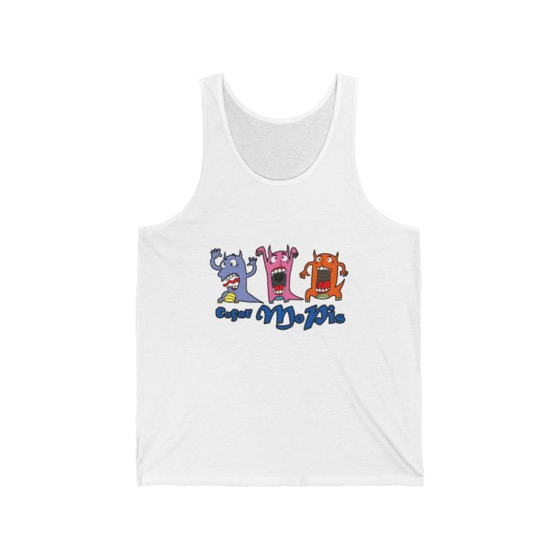 Camiseta de tirantes - Blanco - Camiseta «Caçar MoPis» sobre fondo negro Camiseta de tirantes - Blanco - Camiseta «Caçar MoPis» sobre fondo negro