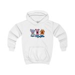 Sudadera con capucha infantil - Blanco artico - Camiseta «Caçar MoPis» sobre fondo negro