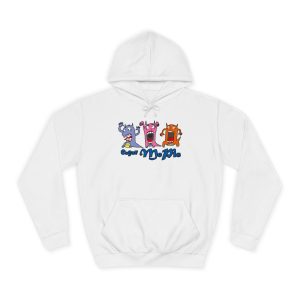 Sudadera universitaria - Blanco artico - Camiseta «Caçar MoPis» sobre fondo negro