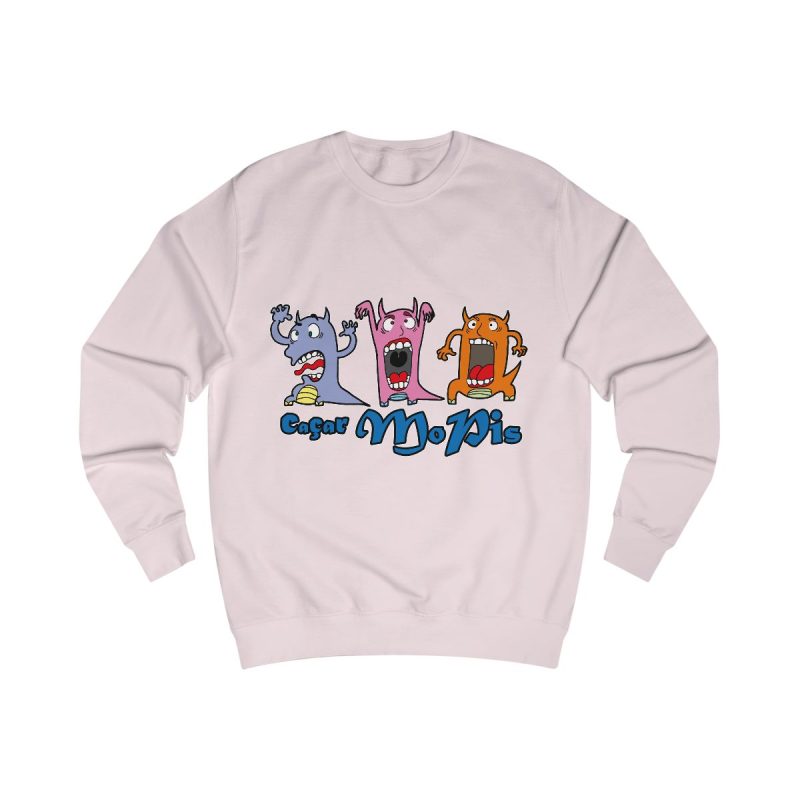 Sudadera clasica - Rosa bebe - Camiseta «Caçar MoPis» sobre fondo negro