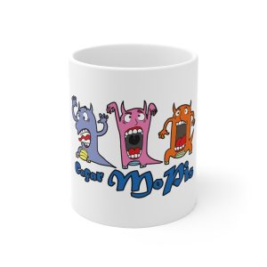 Taza de ceramica - Camiseta «Caçar MoPis» sobre fondo negro