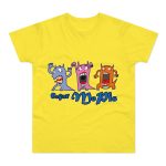 Camiseta hombre punto liso - Amarillo solar - Camiseta «Caçar MoPis» sobre fondo negro