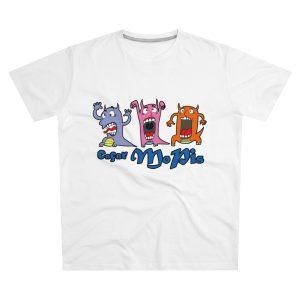 Camiseta hombre corte moderno - Blanco - Camiseta «Caçar MoPis» sobre fondo negro