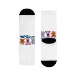 Calcetines - Camiseta «Caçar MoPis» sobre fondo negro
