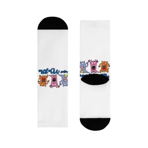 Calcetines - Camiseta «Caçar MoPis» sobre fondo negro