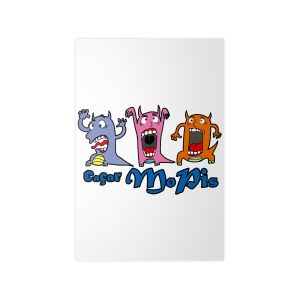 Poster en papel fotografico - Camiseta «Caçar MoPis» sobre fondo negro