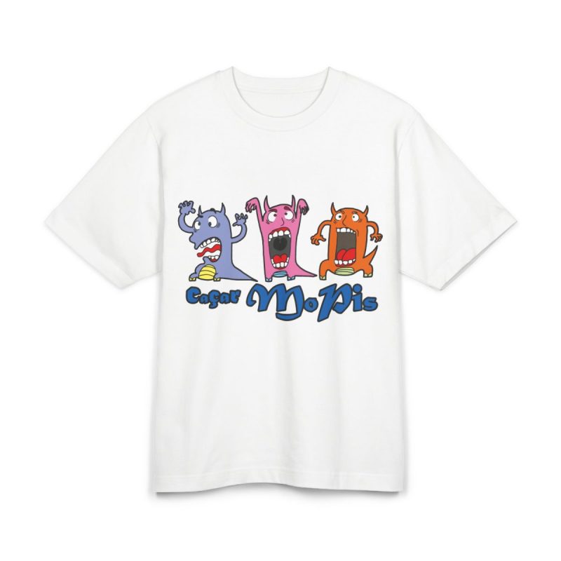 Camiseta Freestyler tacto seco - Blanco - Camiseta «Caçar MoPis» sobre fondo negro Camiseta Freestyler tacto seco - Blanco - Camiseta «Caçar MoPis» sobre fondo negro
