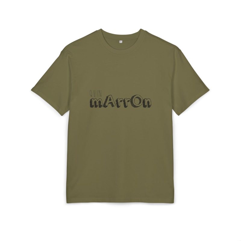 Camiseta oversize gruesa - Verde oliva - Camiseta «Quin marrón»