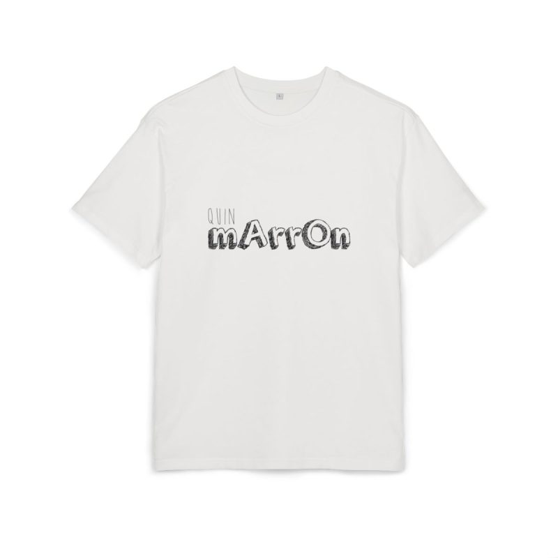 Camiseta oversize gruesa - Blanco puro - Camiseta «Quin marrón»